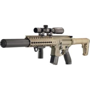 imageSIG SAUER MCX 177 CO2 Air Rifle with 14x24 Scope Tan ampamp Black