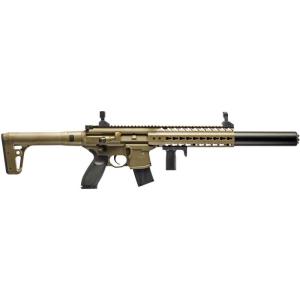 imageSIG SAUER MCX CO2Powered SemiAutomatic 177 Caliber Pellet Air Rifle with FlipUp Front ampamp Rear Sights