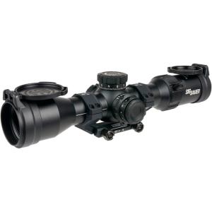 imageSIG SAUER TangoMSR 212x44mm 34mm Tube F1First Focal Plane HighMagnification Durable Shockproof Waterproof Fogproof Black Hunting Riflescope  Lens Covers ampamp 34mm AlphaMSR 1232quot Mount IncludedMOA Milling 20 Illuminated Reticle