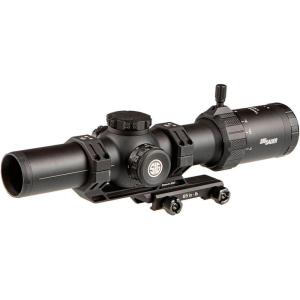 imageSIG SAUER TangoMSR LPVO 110X28mm 34mm Tube F2SFP MSR BDC10 Reticle Durable Shockproof Waterproof Fogproof Hunting Rifle Scope AlphaMSR Mount Lens Covers ampamp Throw Lever IncludedBlack