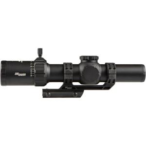 imageSIG SAUER TangoMSR LPVO 110x26mm 34mm Maintube FFP Hunting Riflescope  Shockproof Waterproof Fogproof Rifle Scope with Illuminated MSR BDC10 Reticle  Lens Covers ampamp Cantilever Mount IncludedBlack