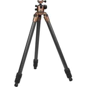 imageSIG SAUER ZuluDMR Carbon Tripod Kit  Precision Shooting Tripod wARCASwiss DualTension Ball Head 3Section Carbon Fiber Legs 69in Max Height 55lb Load Capacity FDE