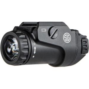 imageSig Sauer Foxtrot1X 450 Lumens Compact Durable Tactical RailMounted Handgun Flashlight with Ambidextrous PushButton Side Switches BlackBlack