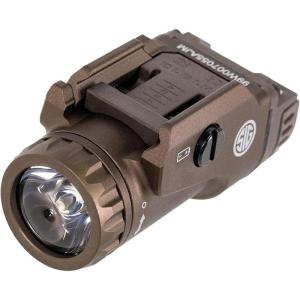 imageSig Sauer Foxtrot1X 450 Lumens Compact Durable Tactical RailMounted Handgun Flashlight with Ambidextrous PushButton Side Switches BlackFDE