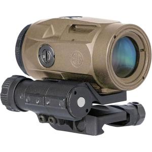 imageSig Sauer Juliet3Micro 3x22 mm Durable UltraCompact Lightweight Waterproof Fogproof Magnifier  PushButton Mount with SpacersFlat Dark Earth FDE