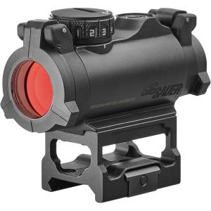 imageSig Sauer RomeoMSR 1x20mm 2 MOA Red Dot Sight  Durable Waterproof Lightweight UltraCompact Gun Sight with FlipBack Lens CoversBlack